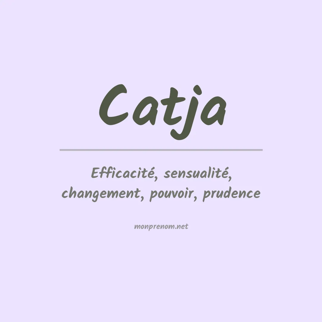 Signification du prénom Catja