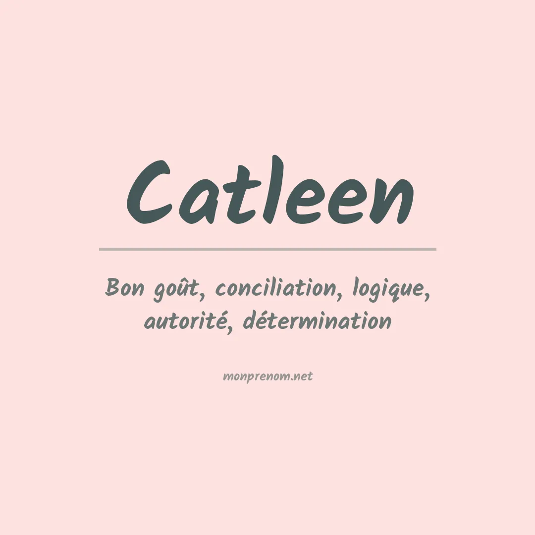 Signification du prénom Catleen