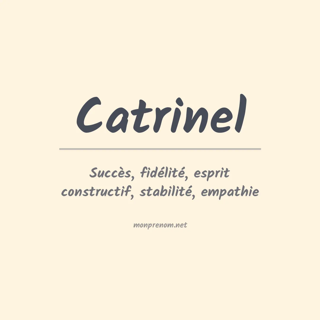Signification du prénom Catrinel