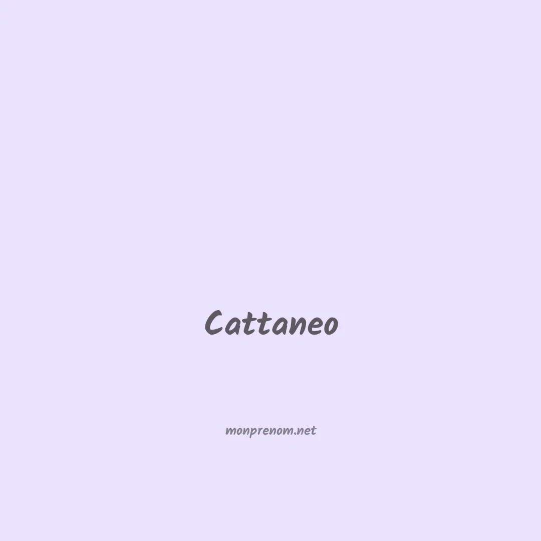 Cattaneo en chinois