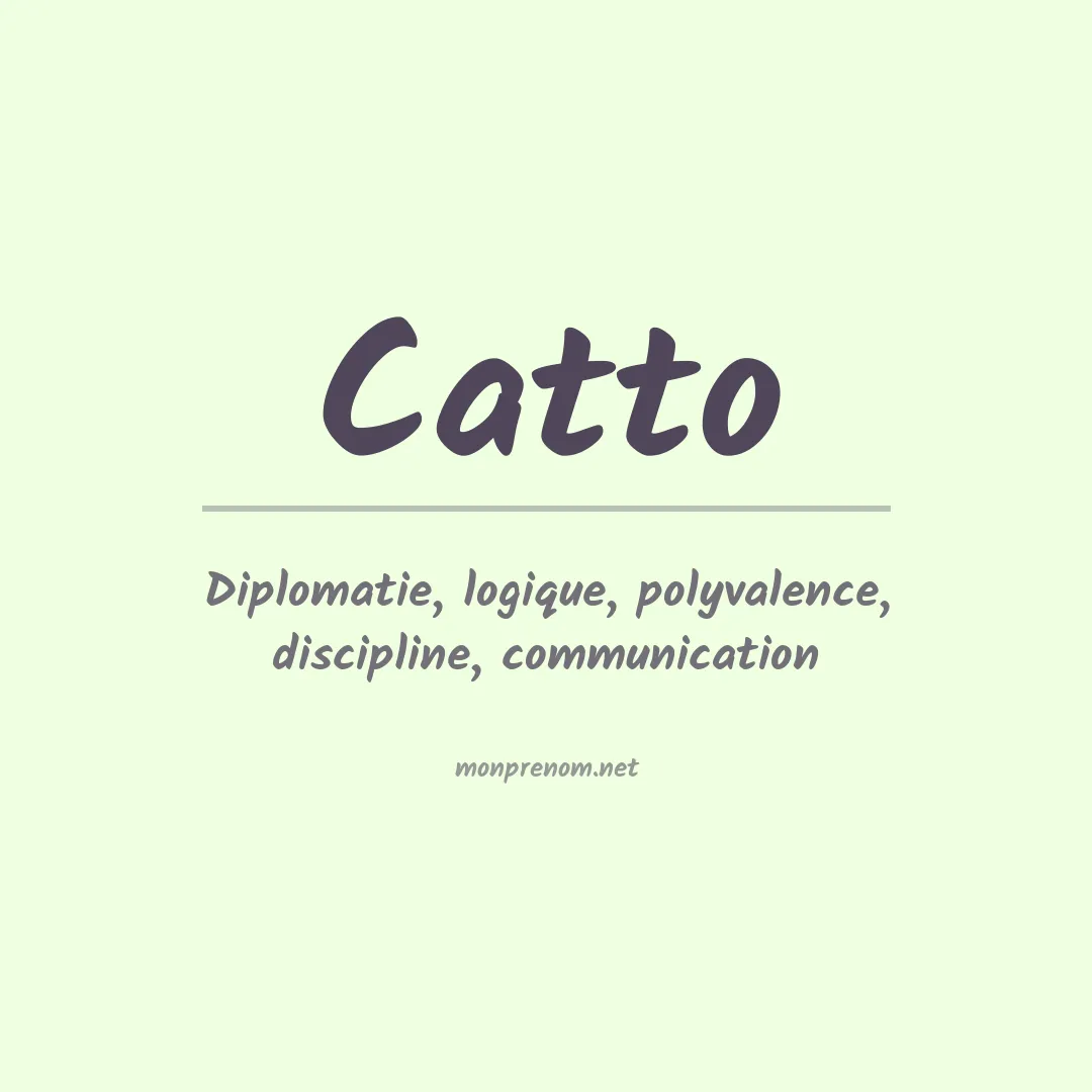 Prénom Catto