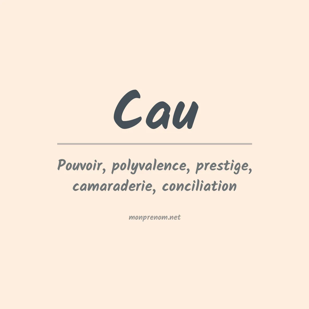 Prénom Cau