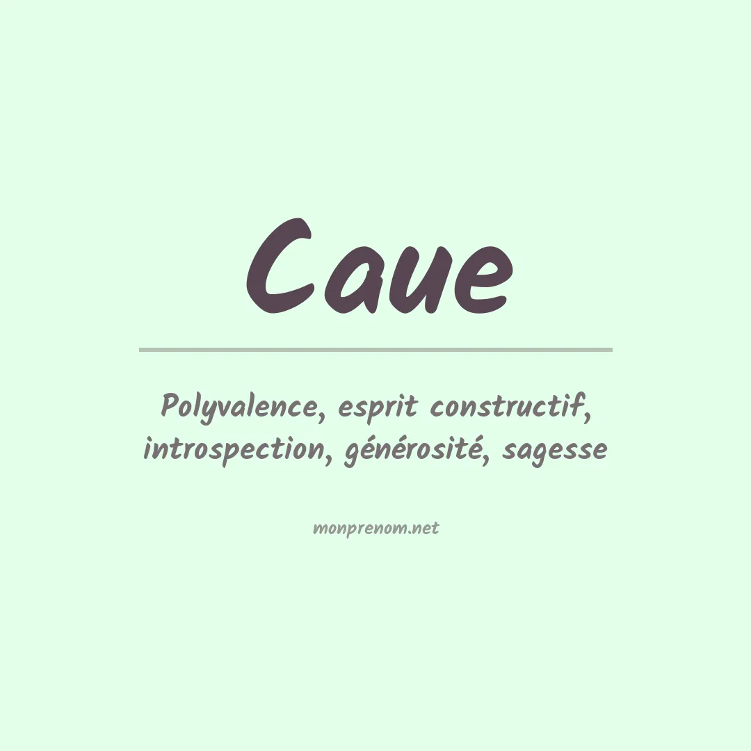 Prénom Caue
