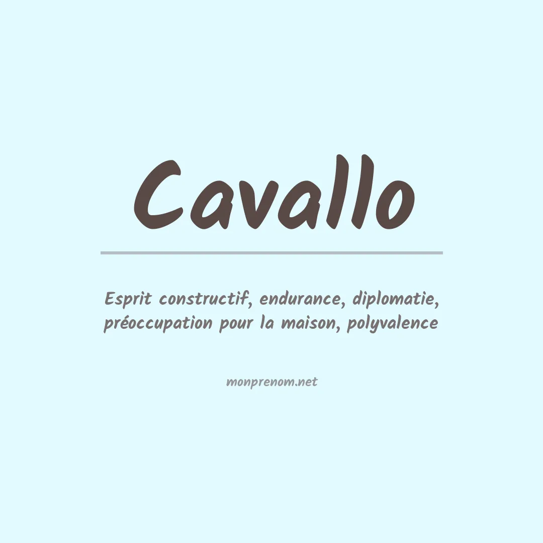 Prénom Cavallo