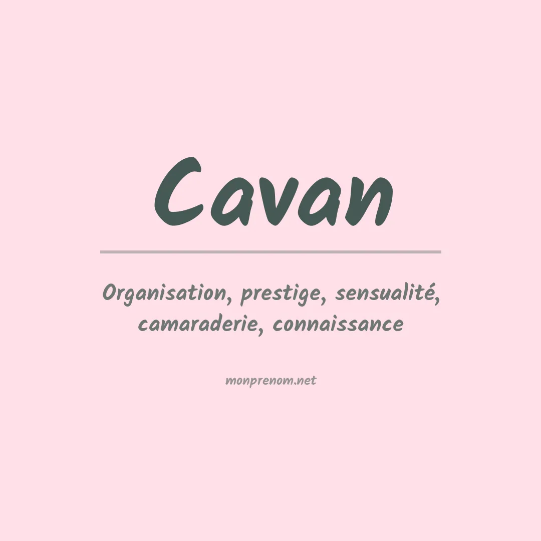 Prénom Cavan