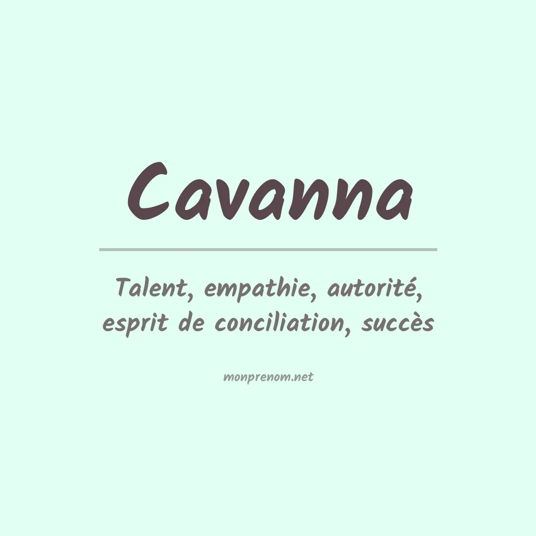 Prénom Cavanna