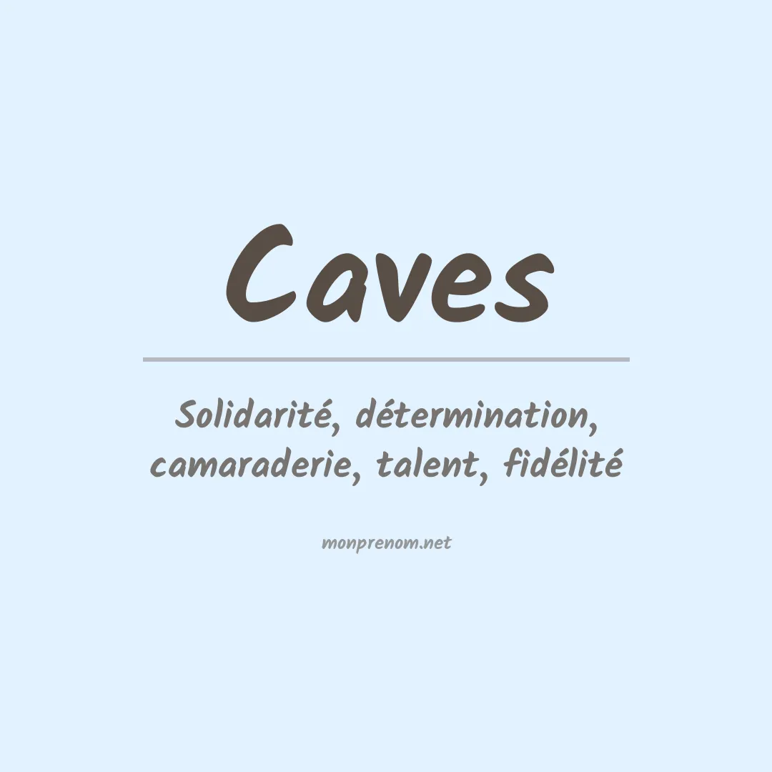Prénom Caves