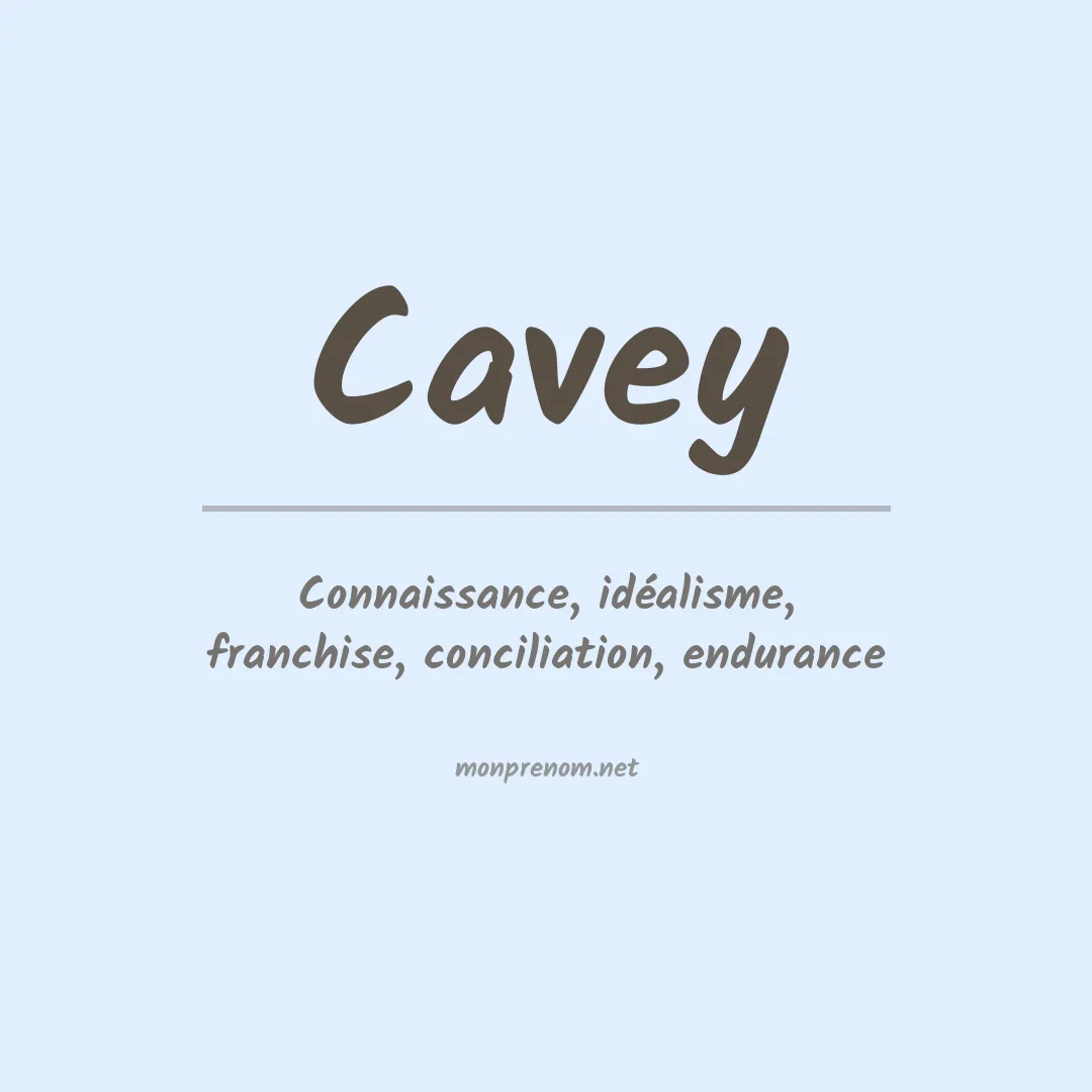 Prénom Cavey