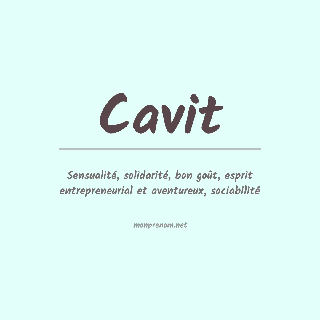 Signification du prénom Cavit