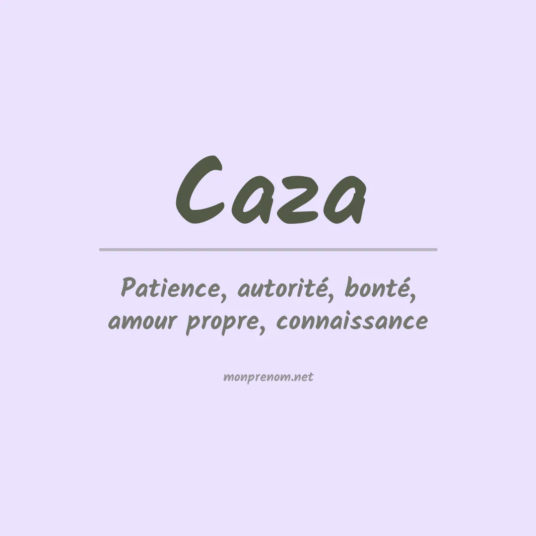 Prénom Caza