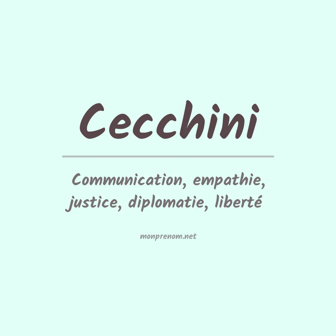 Prénom Cecchini
