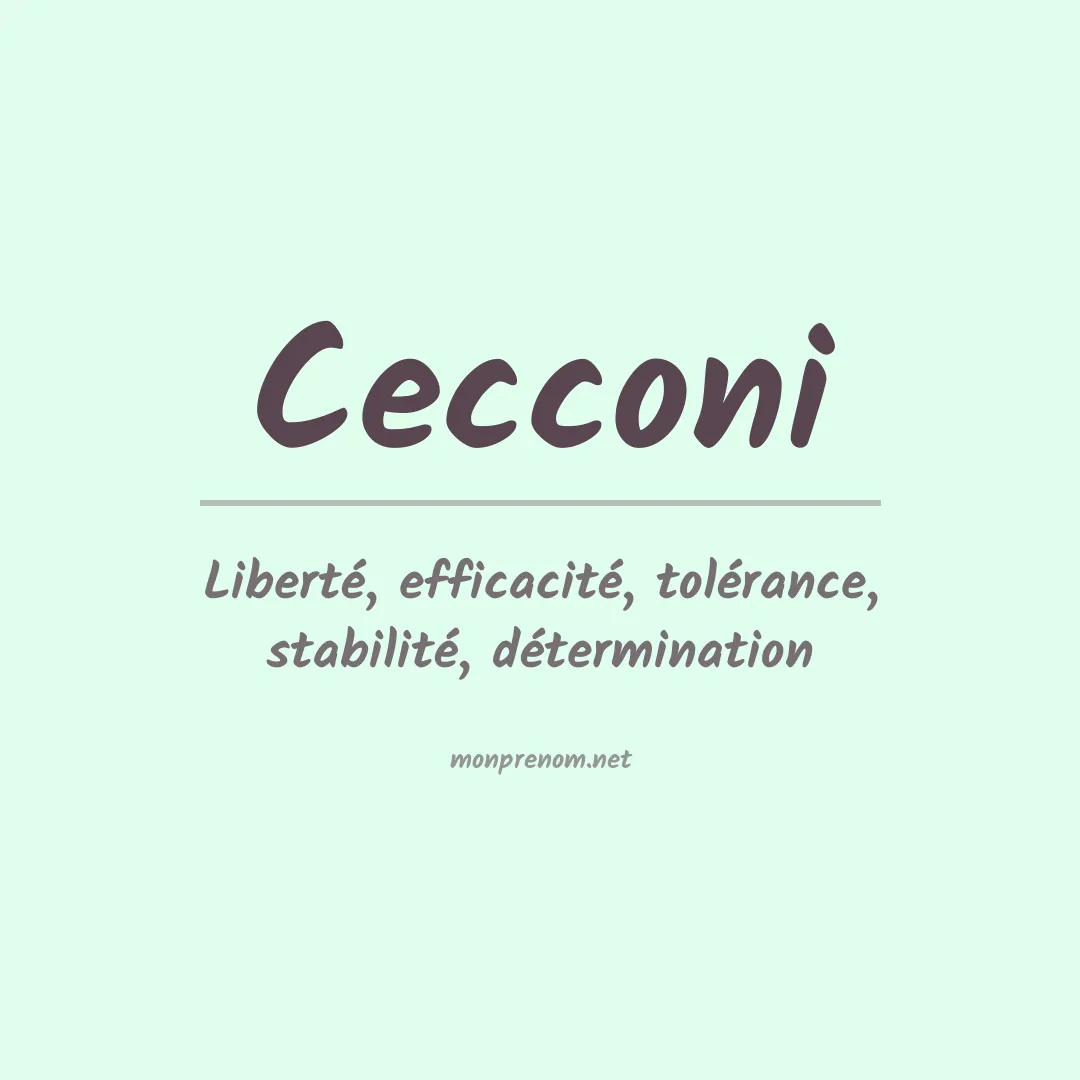 Prénom Cecconi