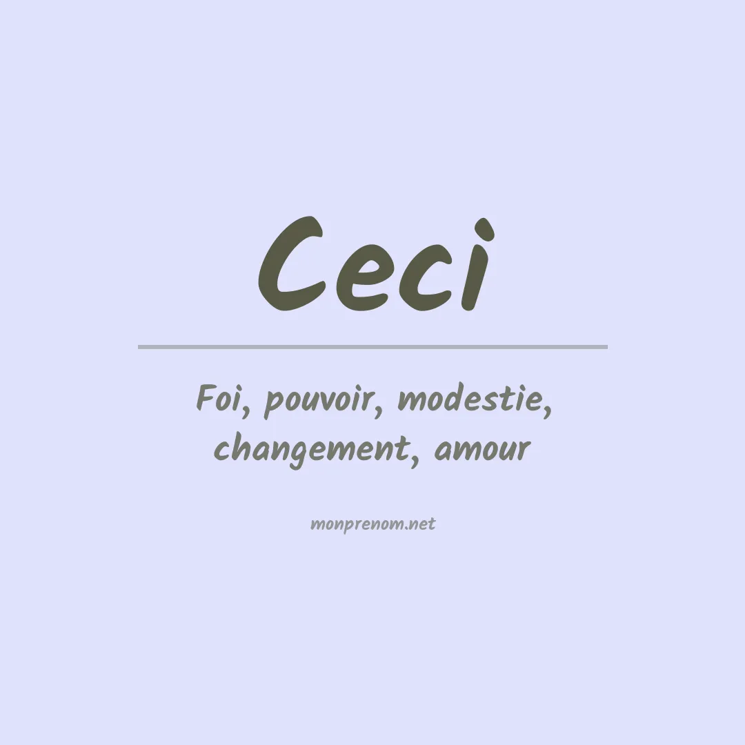 Prénom Ceci