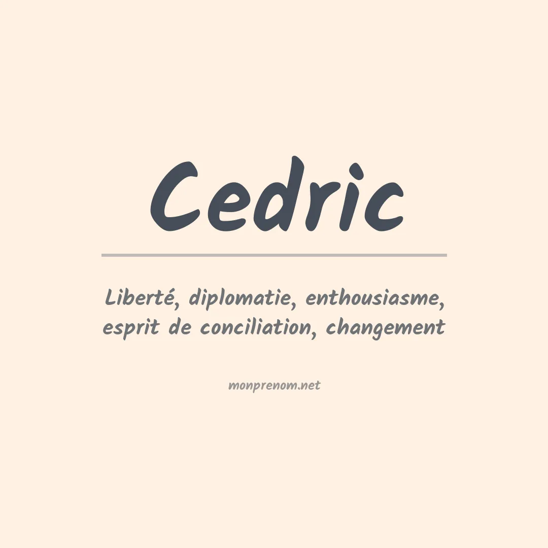 Prénom Cedric
