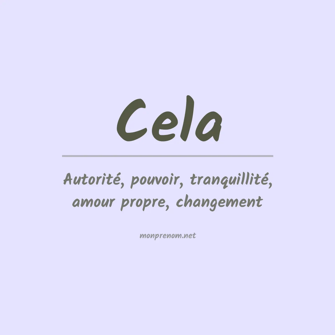 Prénom Cela
