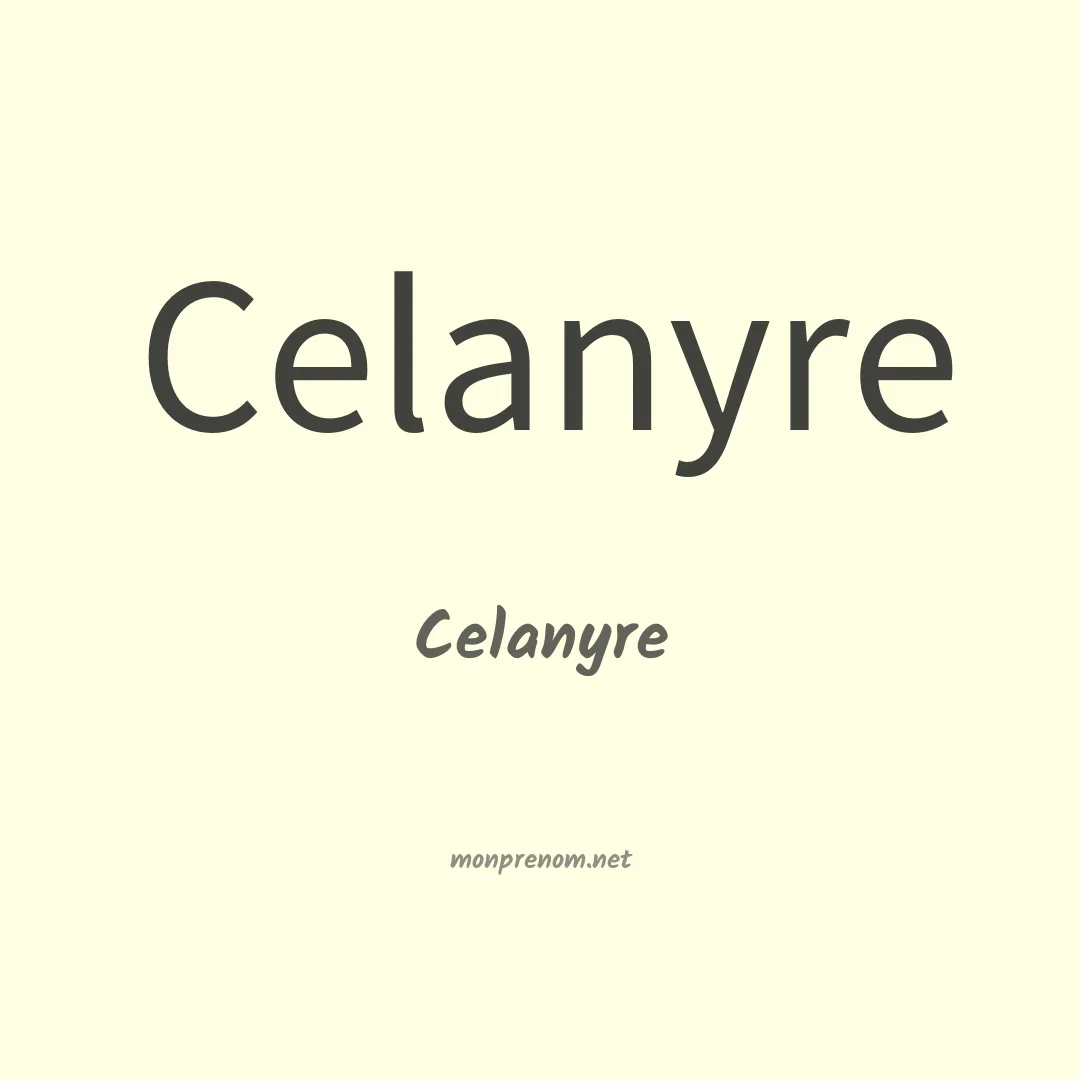 Celanyre en chinois