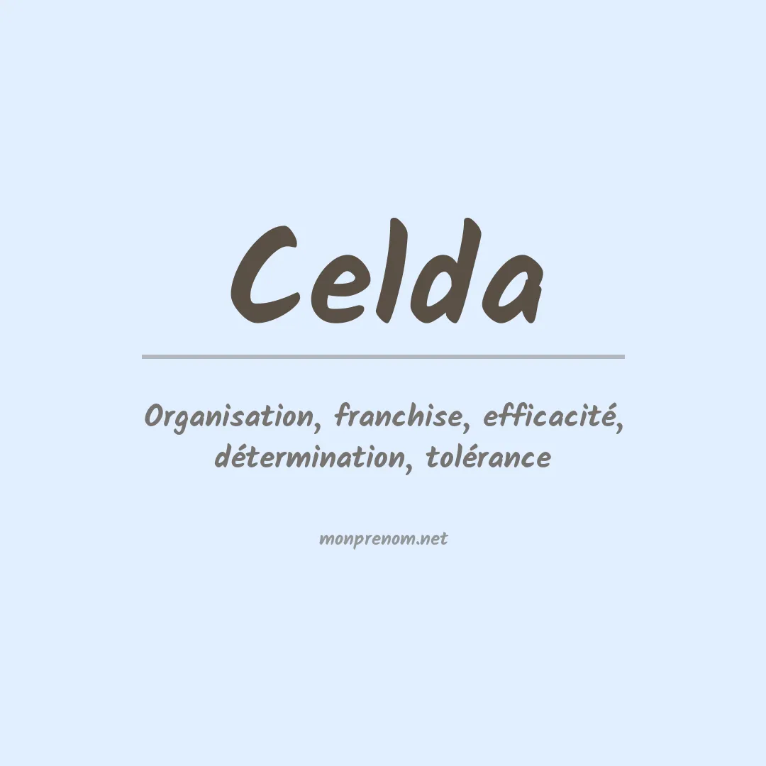 Signification du prénom Celda