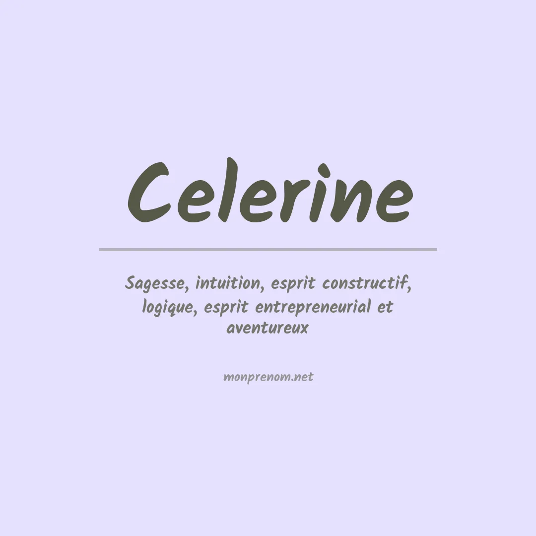 Prénom Celerine