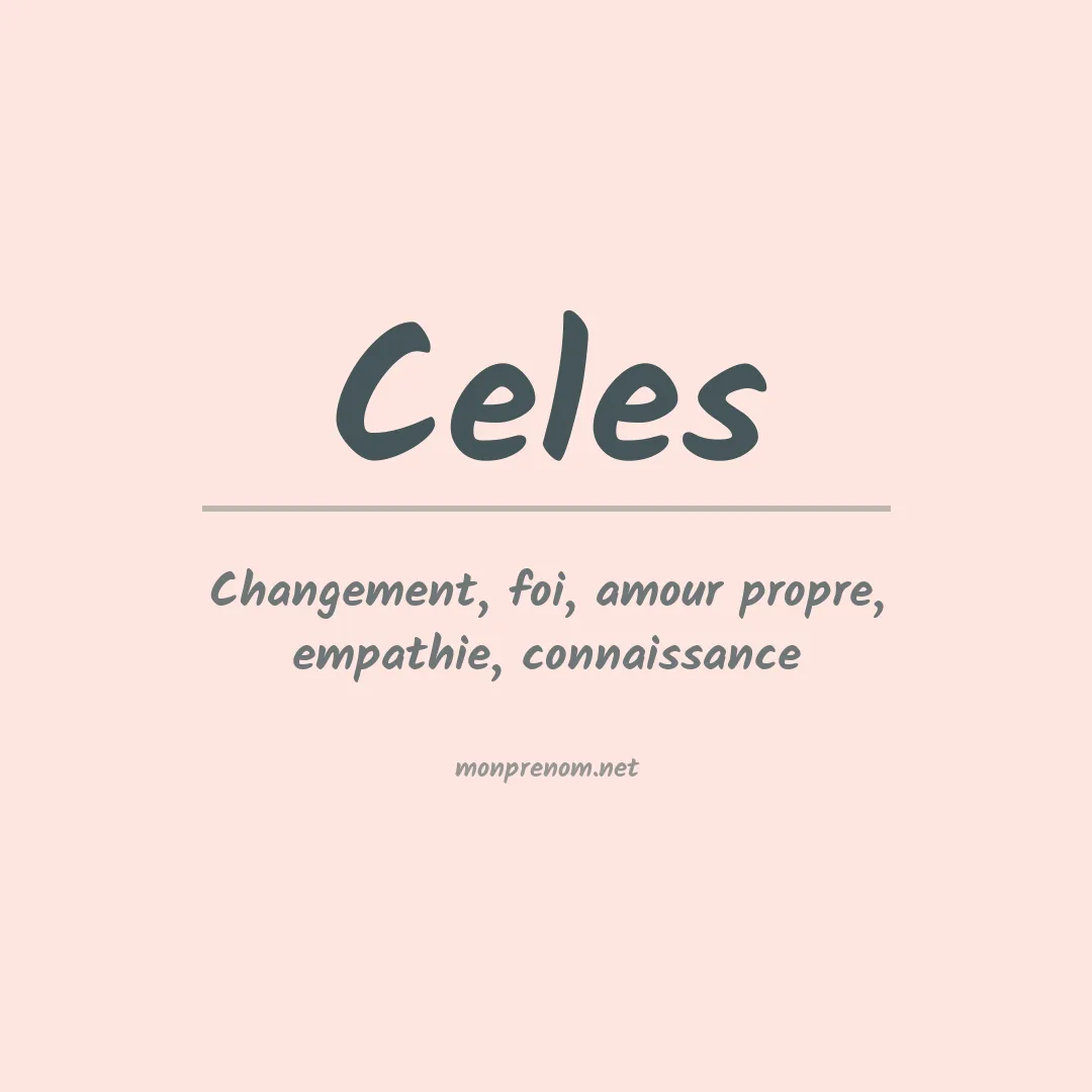 Prénom Celes