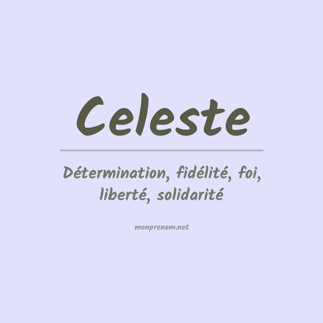 Prénom Celeste