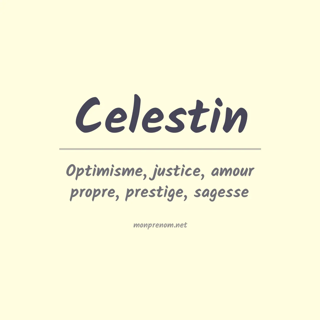 Prénom Celestin