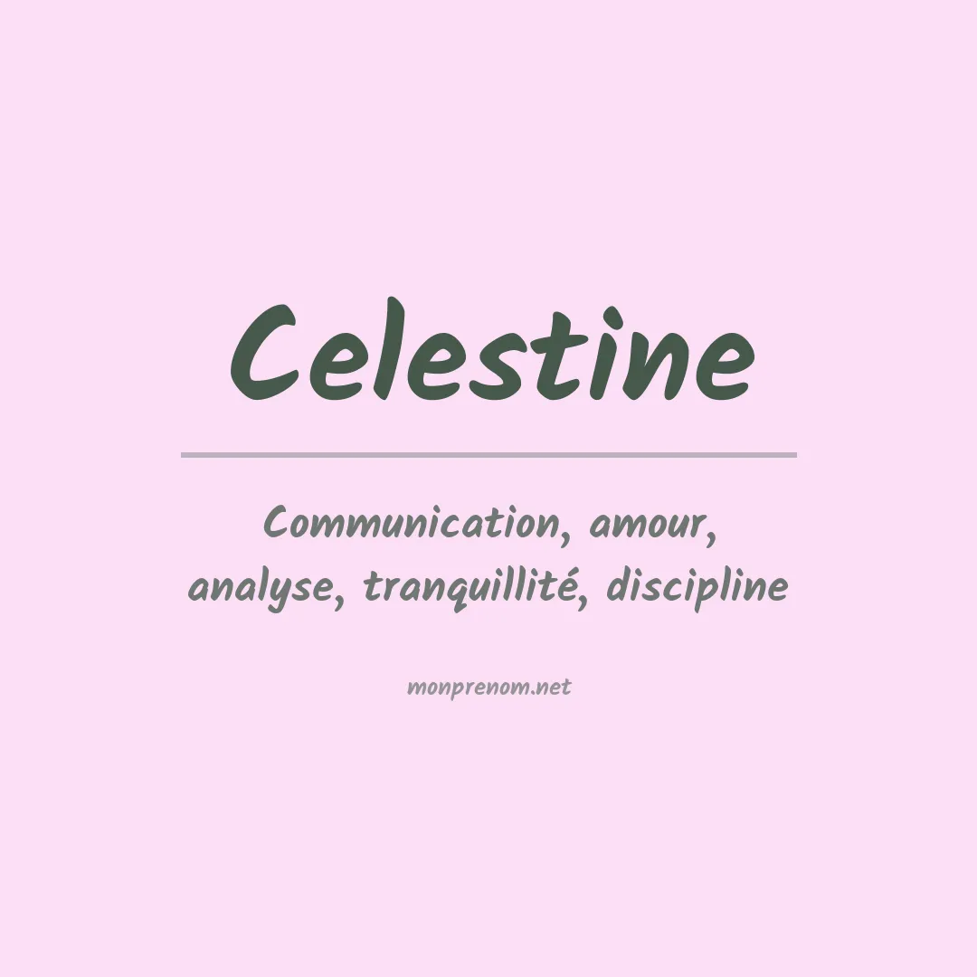 Prénom Celestine