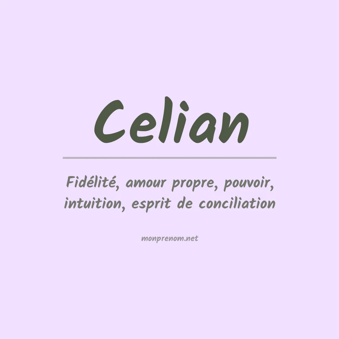 Prénom Celian