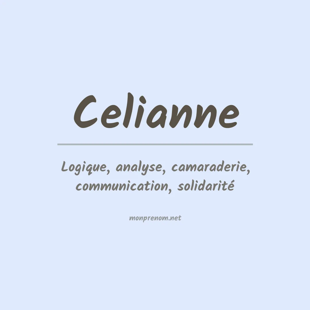 Signification du prénom Celianne