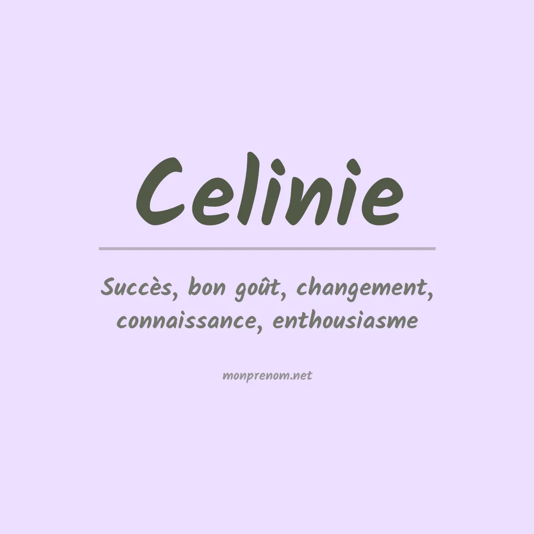 Signification du prénom Celinie