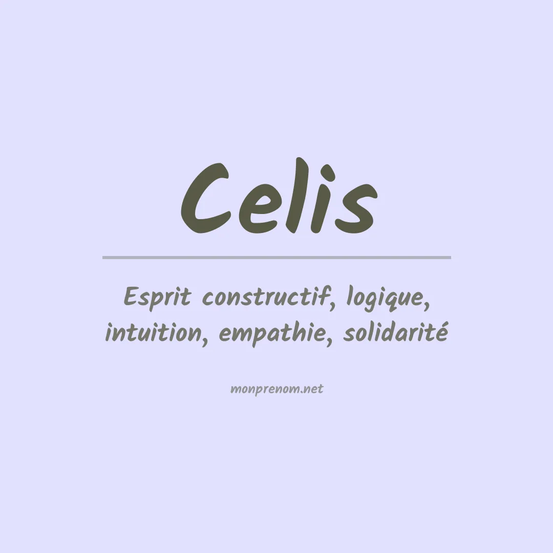 Prénom Celis