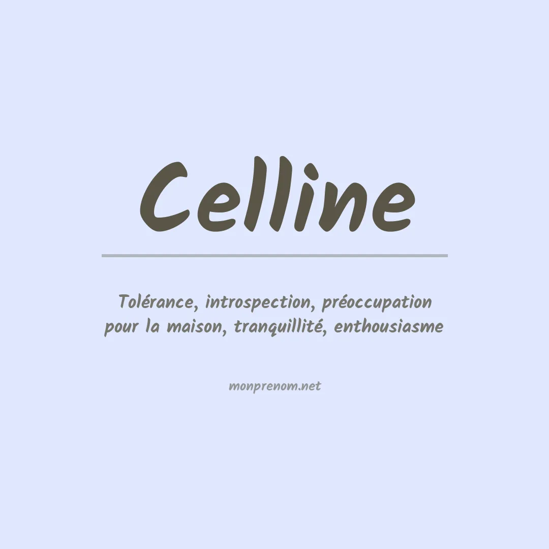 Prénom Celline