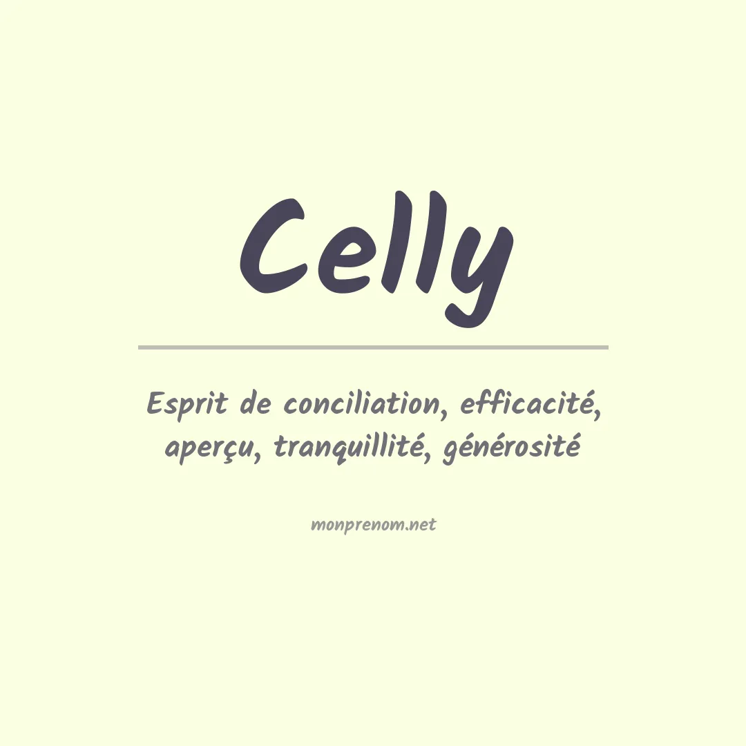 Prénom Celly