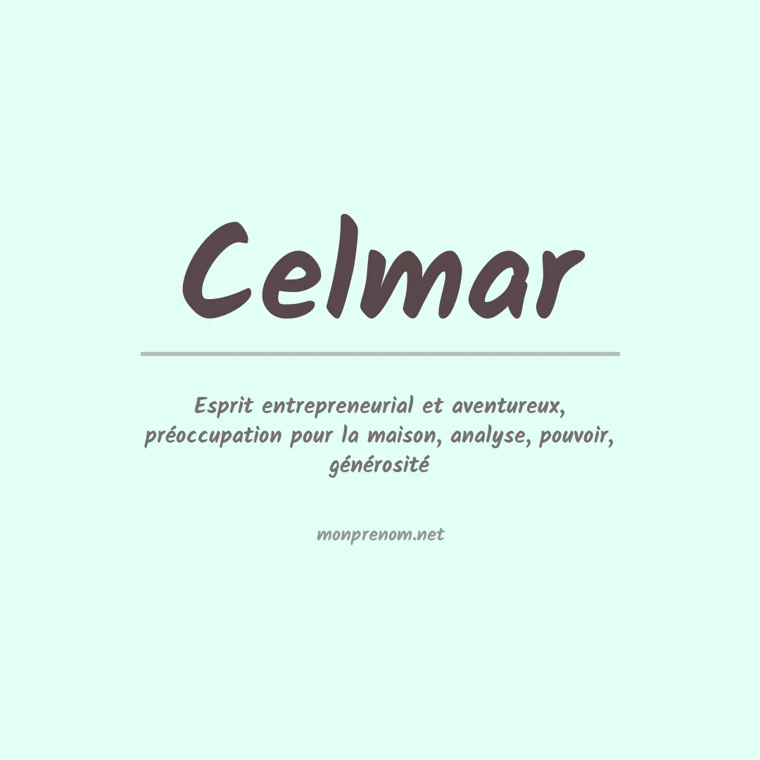 Prénom Celmar