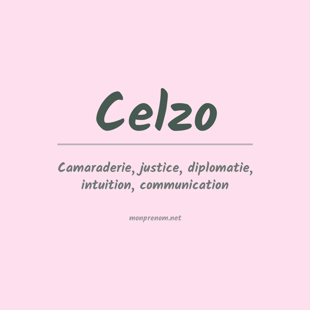 Prénom Celzo
