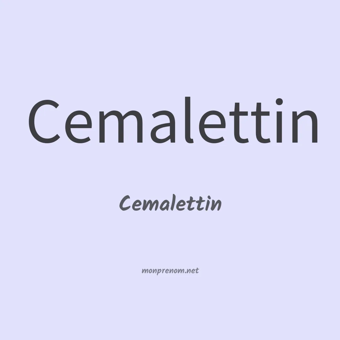 Cemalettin en chinois