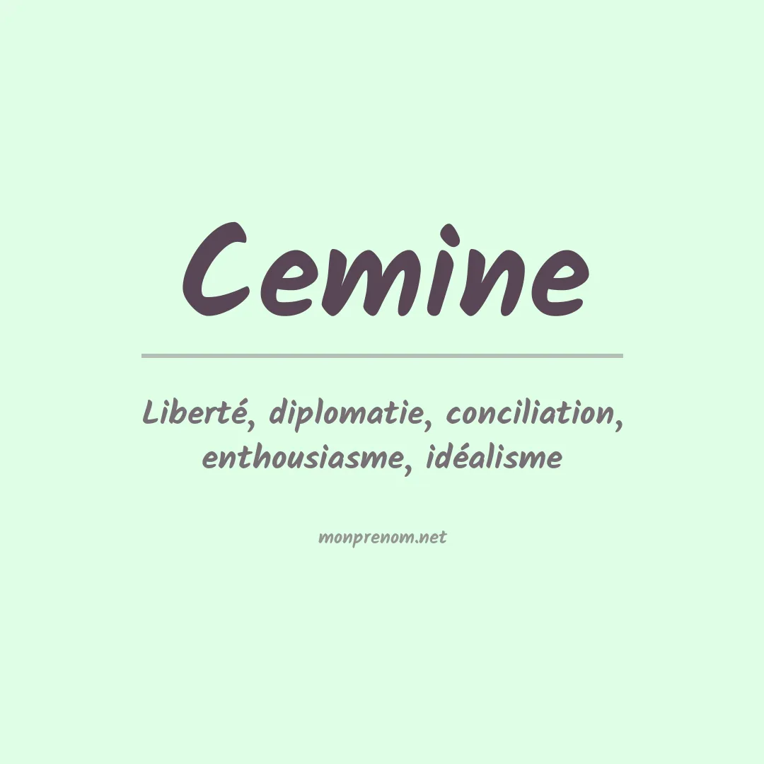 Prénom Cemine