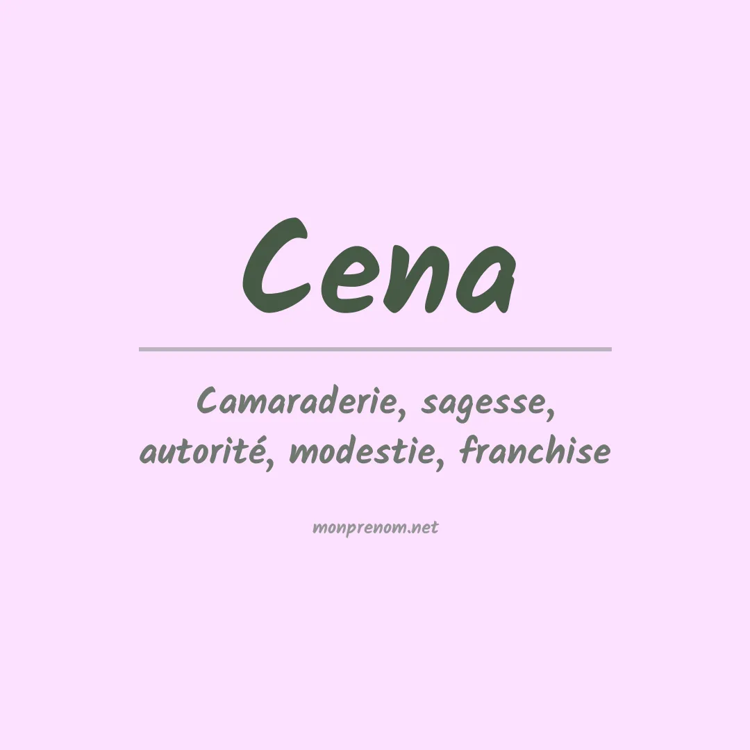 Prénom Cena