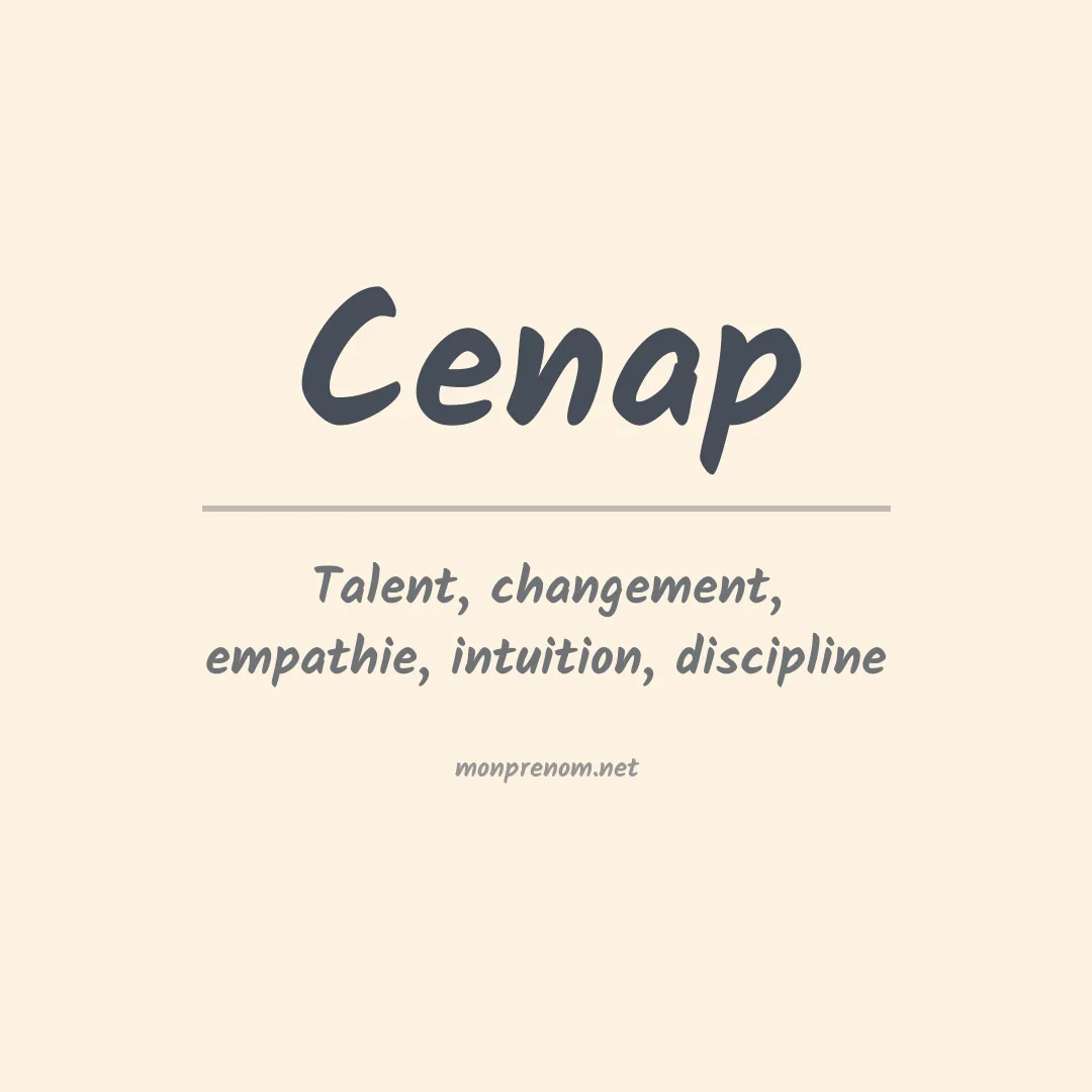 Signification du prénom Cenap