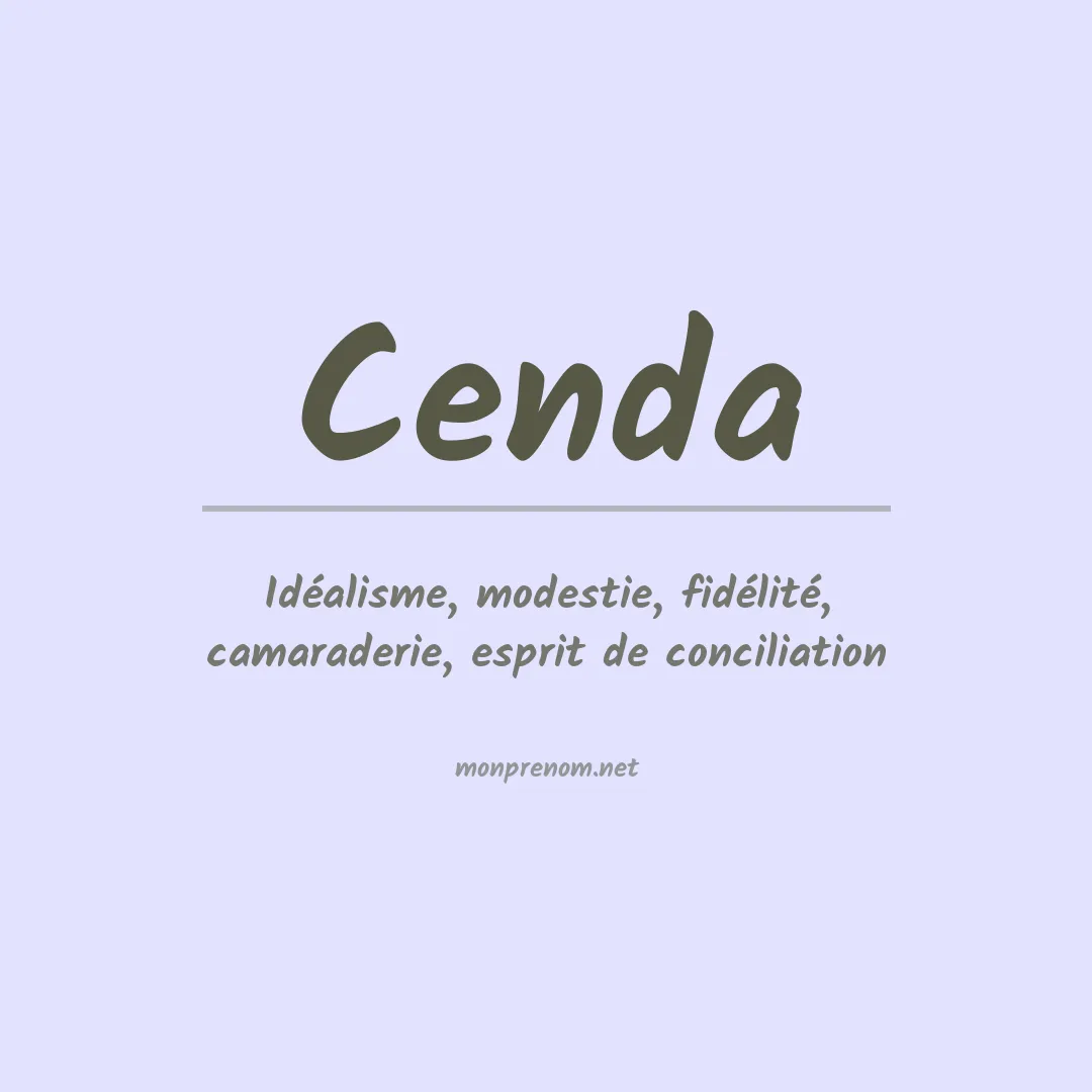 Signification du prénom Cenda