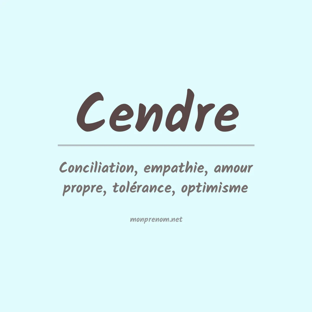 Signification du prénom Cendre