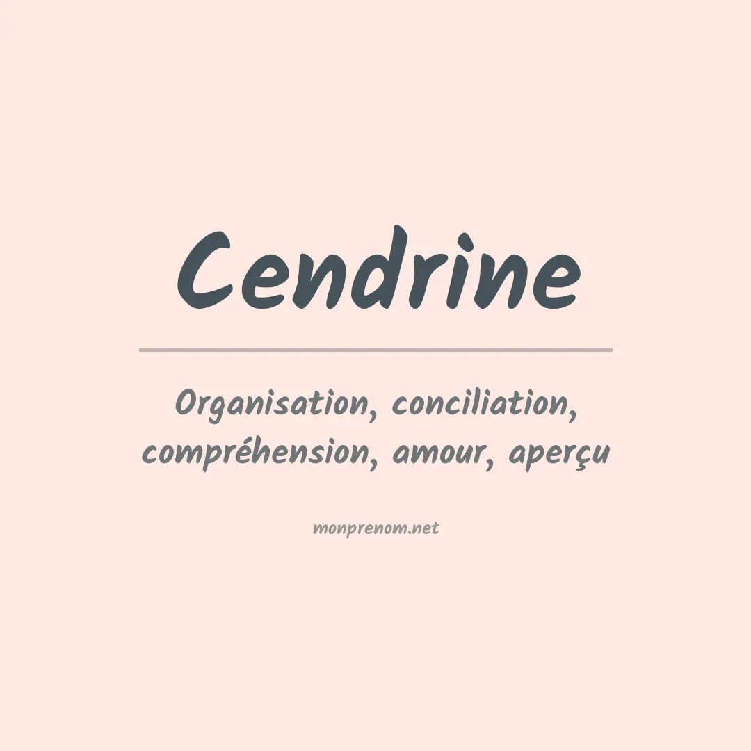 Prénom Cendrine