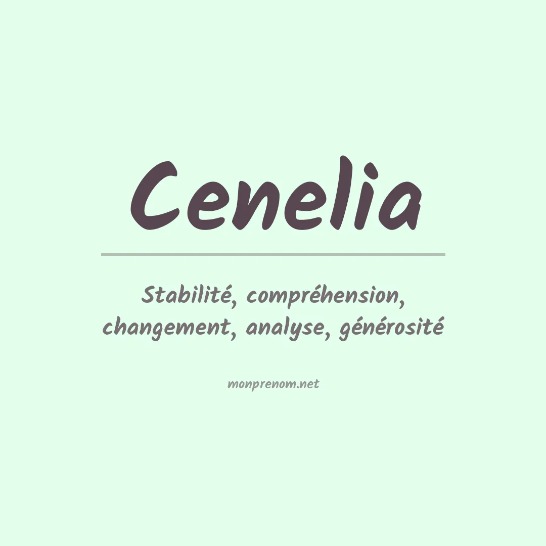 Prénom Cenelia