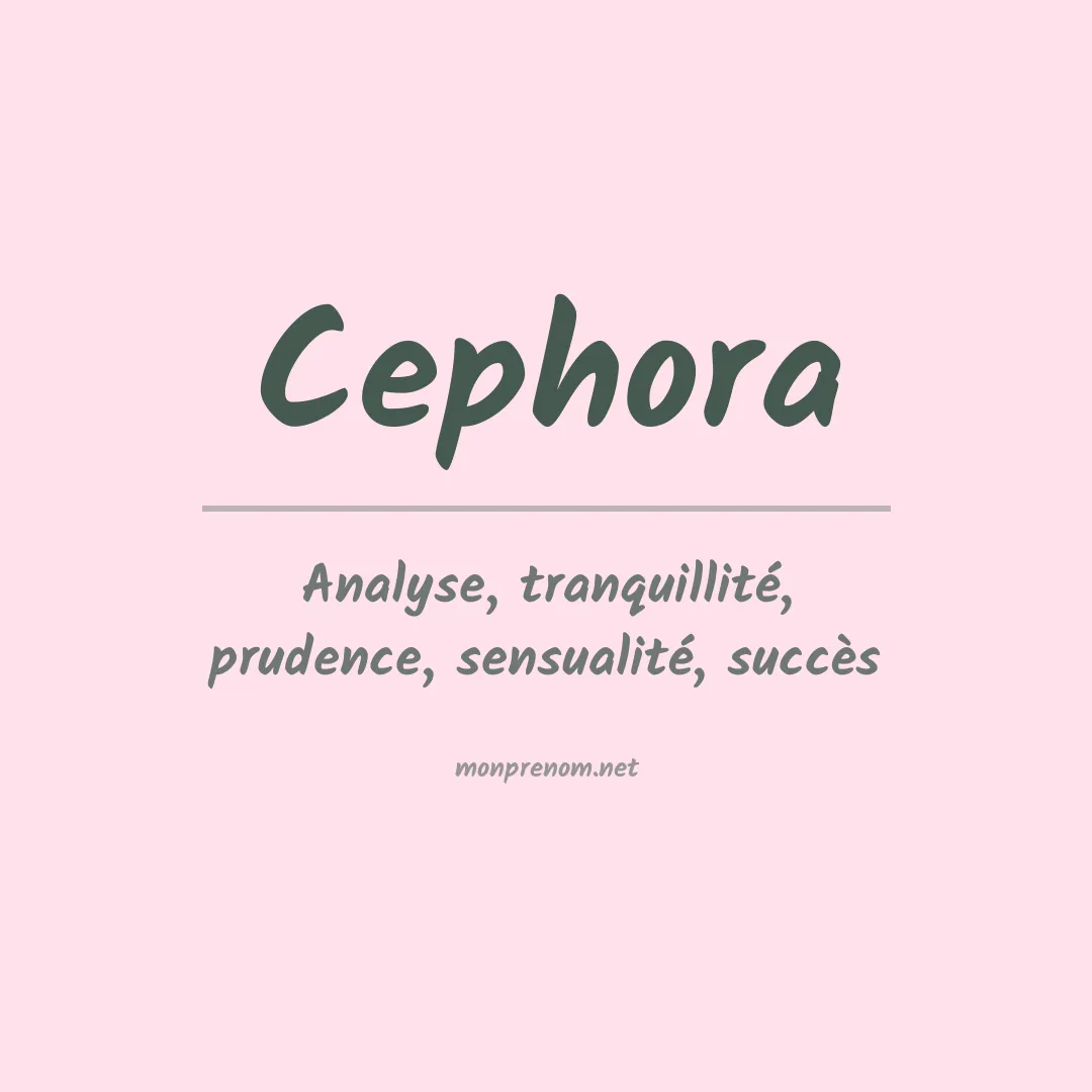 Signification du prénom Cephora