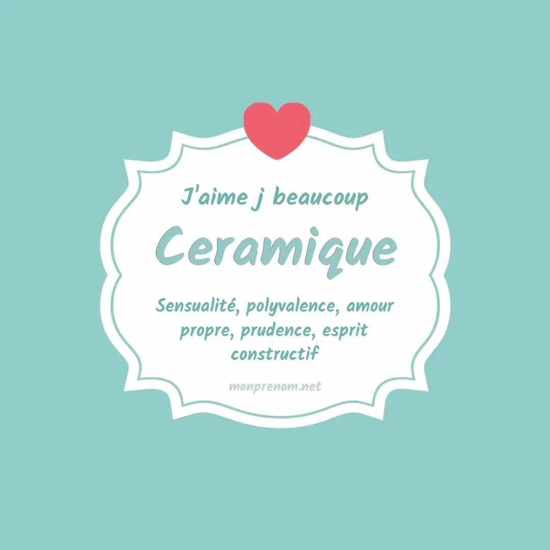 J'aime beaucoup Ceramique