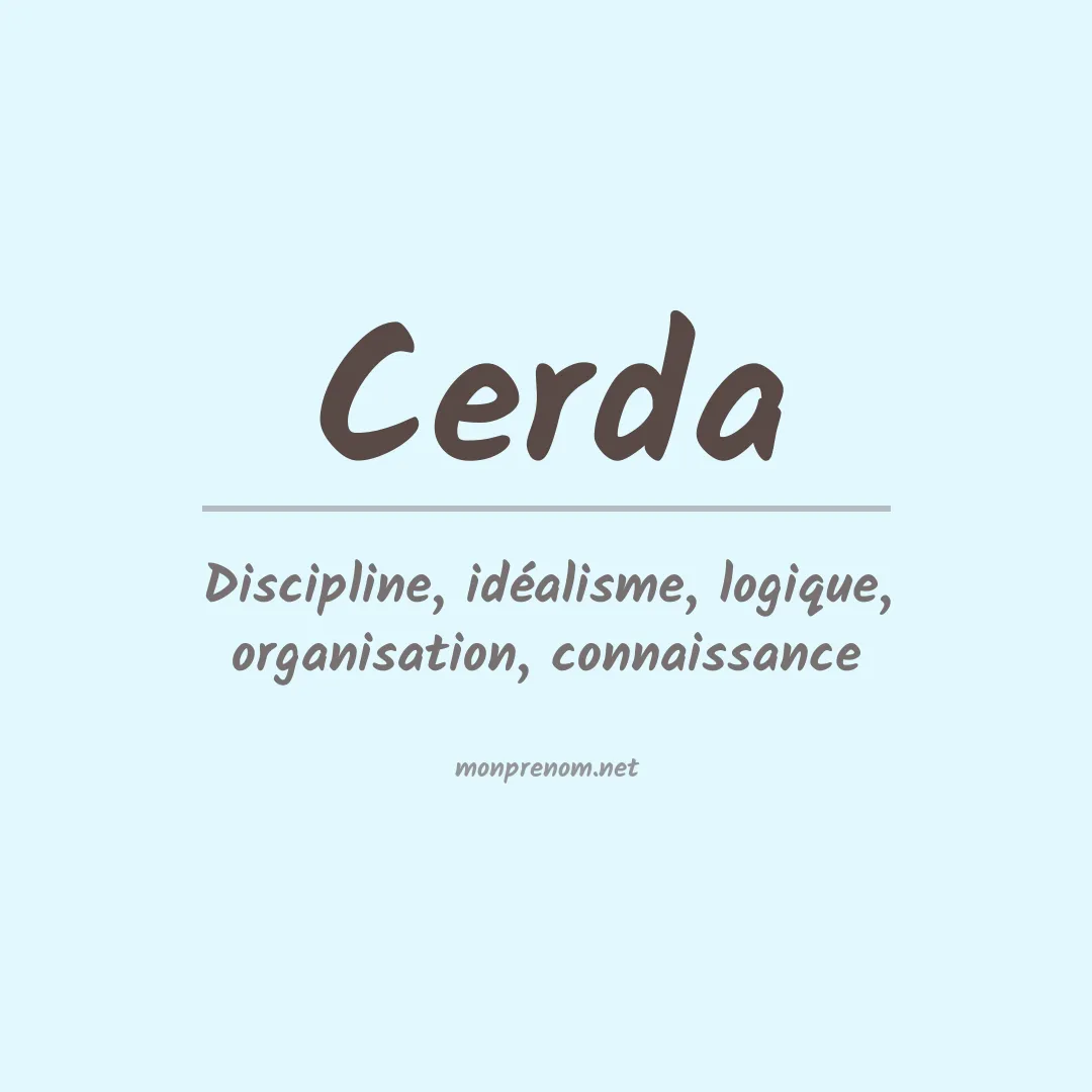 Prénom Cerda