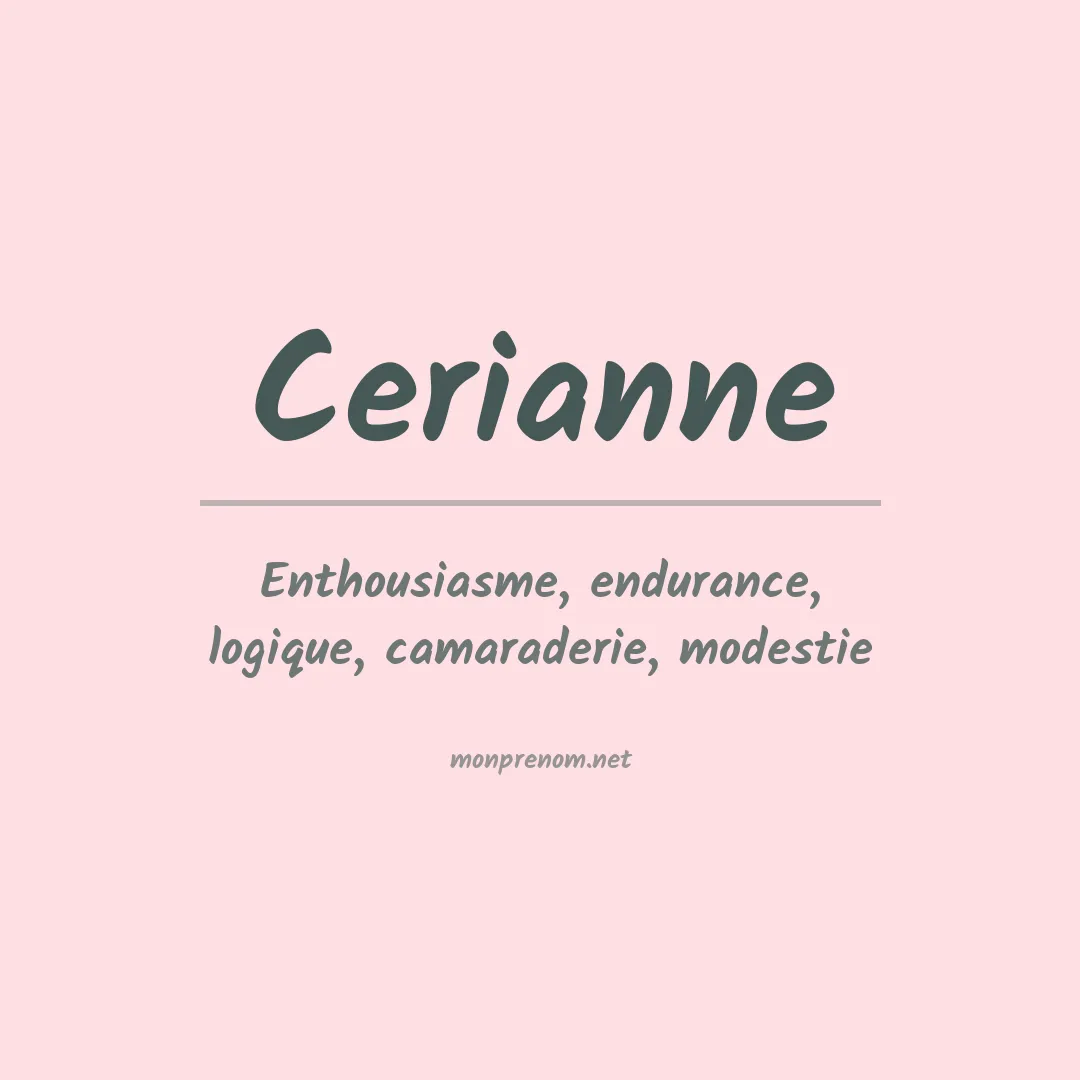 Prénom Cerianne