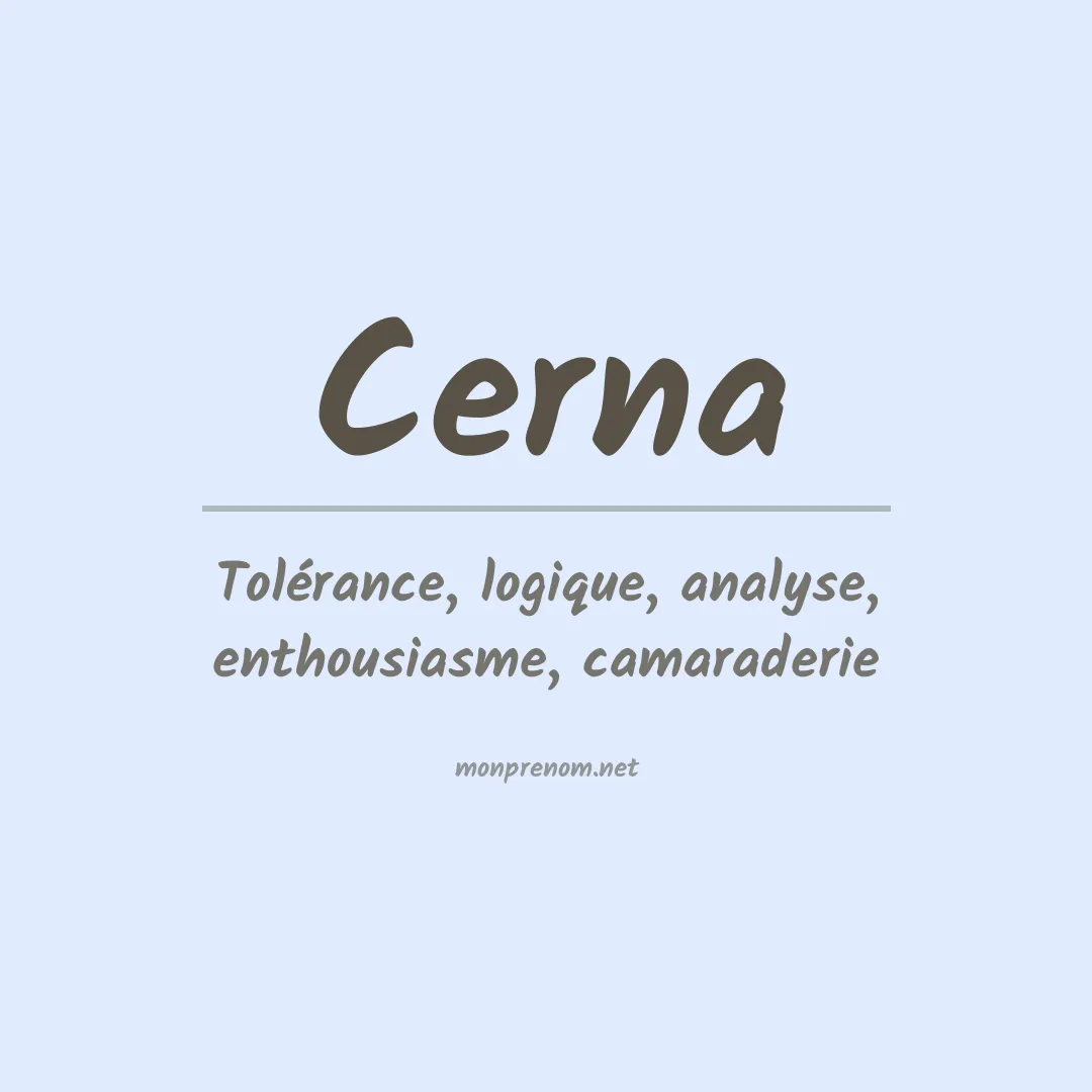 Prénom Cerna