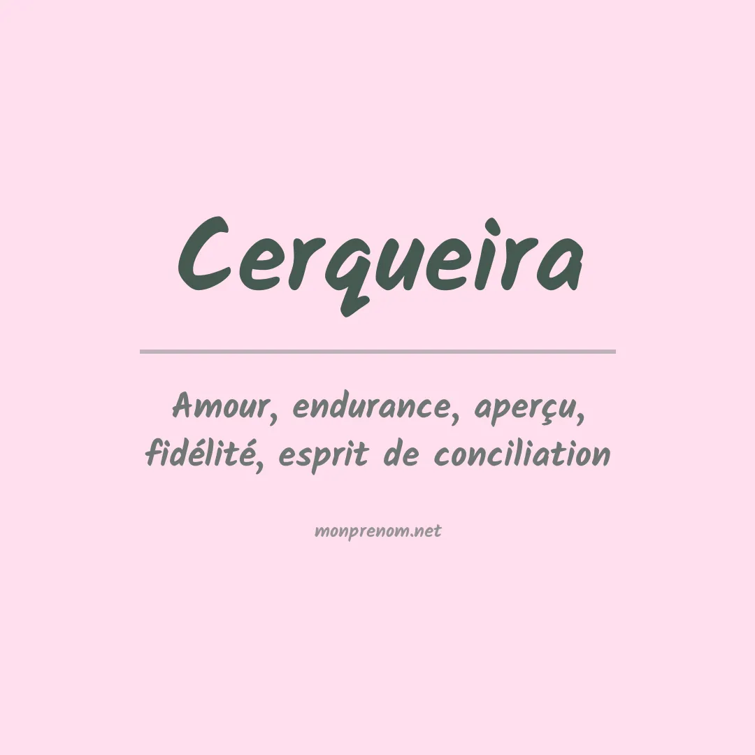 Prénom Cerqueira