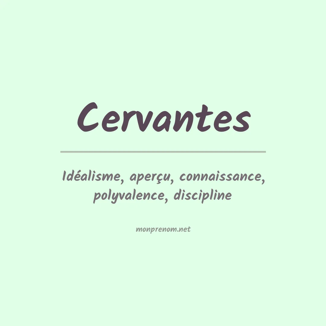 Prénom Cervantes