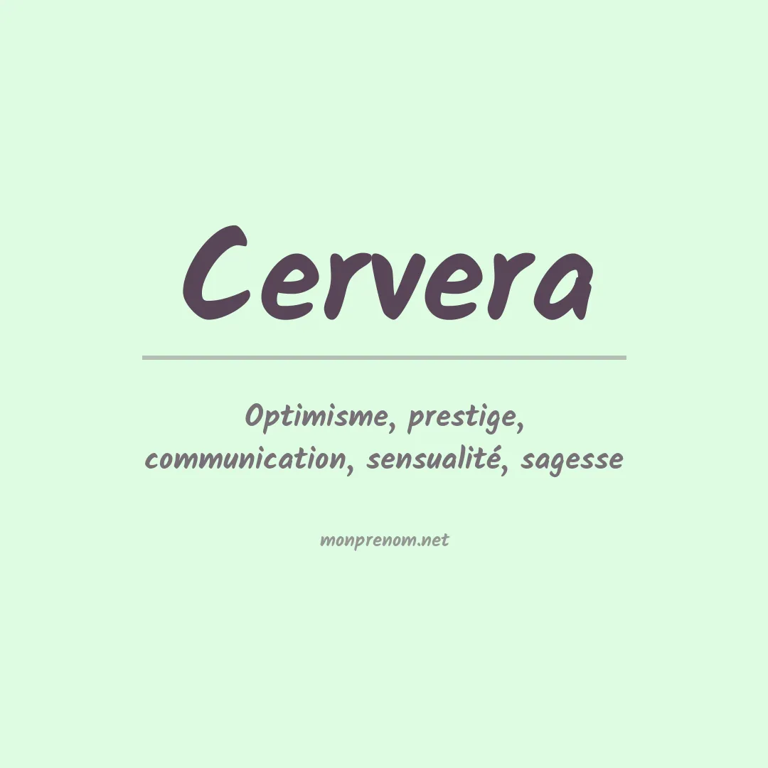 Prénom Cervera